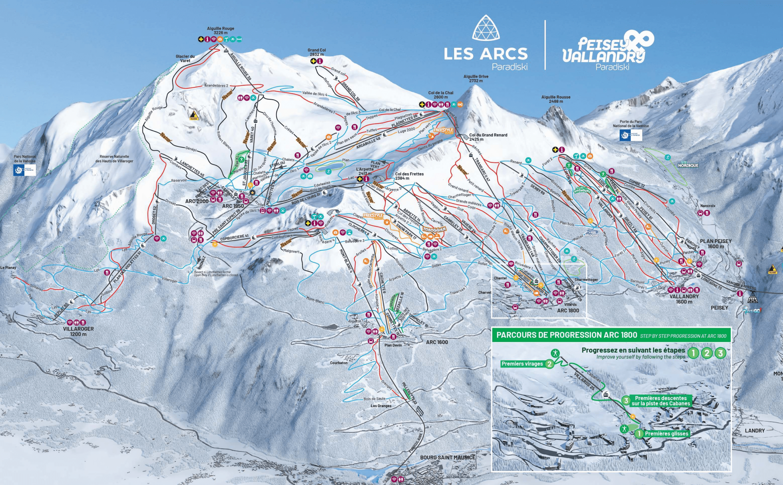 Les Arcs ski resort - Paradiski ski area - Ski-in Ski-out